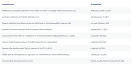 IIM Trichy Releases MBA Admission Schedule 2026 28